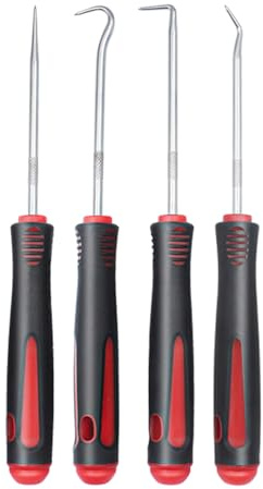 Pick and Hook Set, Wetado Automotive Hook Set, 4 Pcs Pick Tool Set for Car Auto Oil Seal/O-Ring Seal Gasket Mini Hooks Puller Remover