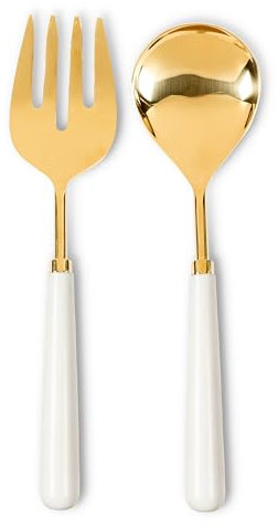 Abbott Collection Classic Salad Servers Set - Resin/Stainless Steel (10.5 L)