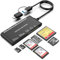 Lector de tarjetas USB C USB3.0 7 en 1, lector de memoria SD/TF/CF/Micro SD/XD/MS/adaptador/Hub SD SDXC SDHC CF CFI TF Micro MS MMC UHS-I tarjetas, Windows/Mac/Linux/Android