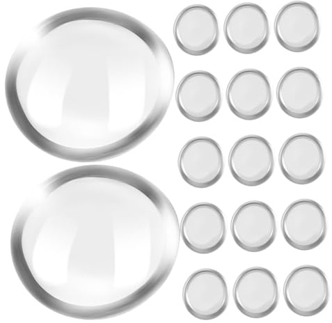 STOBAZA 200pcs Clear Flat Glass Beads Nonfloating Vase Filler for Fish Tank Rocks and Garden Decor Polished Smooth Surface for Stable Aquarium Support and Easy Maintenance