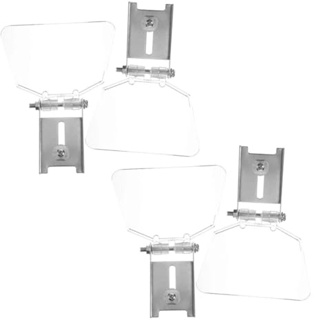 HOMSFOU Protective Covers for Bench Grinder Safety Guards with Easy Installation and Sturdy ABS Material for Home Use 4Pcs