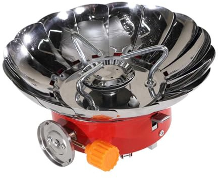 SUPVOX Hornillo Camping Portátil Plegable Estufa Gas Resistente Antióxido para Acampada Senderismo y Montañismo Quemador Compacto y Sellado para Exteriores