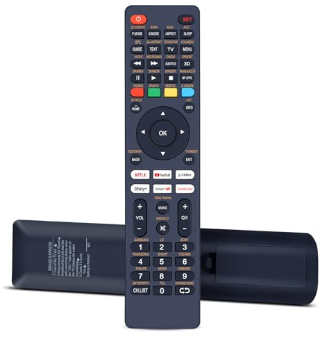 Snrigw Télécommande de rechange universelle compatible avec toutes les marques de téléviseurs, facile à configurer