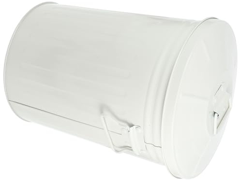 ULTECHNOVO Contenedor de Residuos Metálico para Oficina y Hogar Tapa, Cubo de Basura Redondo para Dormitorio y Cocina, Capacidad 8 Litros