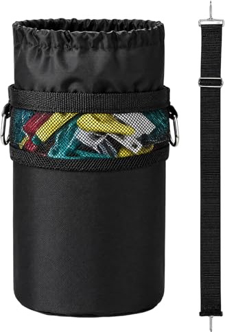 GYTFOG Peg Bag with Shoulder Strap, Waterproof Oxford Fabric, 28.5x15cm | Peg Bags For Washing Line With Shoulder Strap, for Laundry Clothes Pegs, Indoor Outdoor Pegs Organizer Storage Use