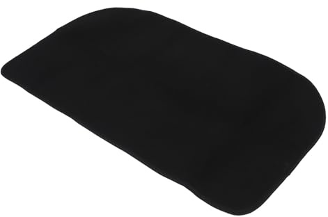 Didiseaon Alfombra de Piso Ignífuga para Estufa de Leña Forma Semicircular, Material de Poliéster y Pvc, Fácil de Limpiar, Adecuado para Uso Interior y Exterior