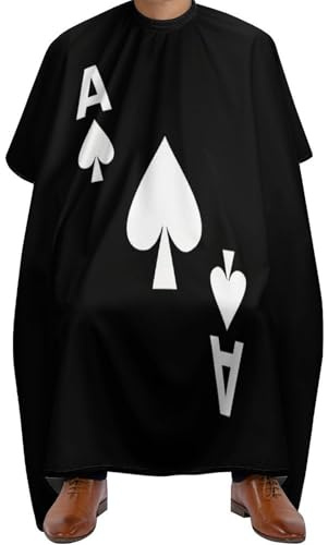 Hair Cutting Gown A Of Spades Play Cards Anti-Static Barber Hairdresser Capes Unisex Barber Cape For Men Women Styling