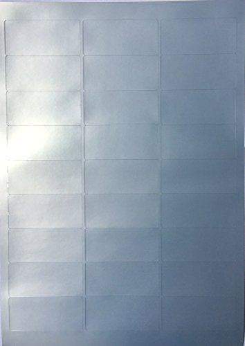 peha® typskylt etiketter (A4, 270 stycken, 63,5 x 29,6 mm, vädertålig) 10 blad silver