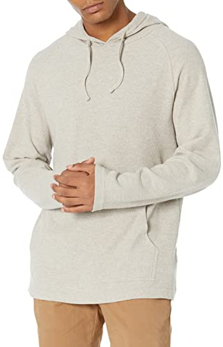 Amazon Essentials Men's Long-Sleeve Slub Thermal Pullover Hoodie
