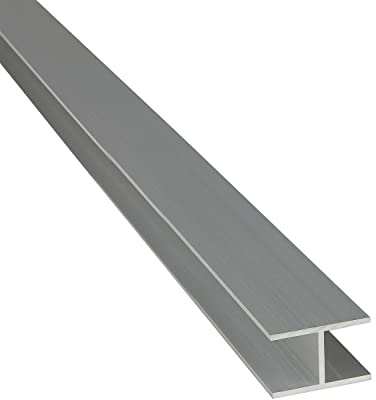 Alu H-Profil ELOXIERT Aluminium Alu Profil für Innenmaß 4,5-16 mm 20x9x1,5 (innen 6 mm) x 2.000+-4 mm