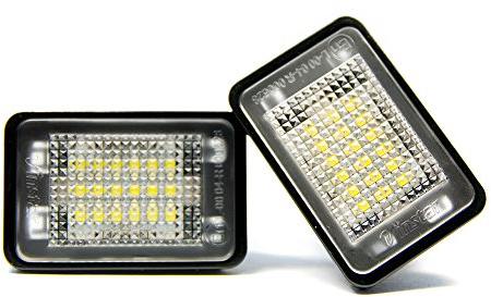 2 x LED matrícula iluminación de matrícula Xenon Lámpara Iluminación