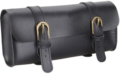 PRETYZOOM Vintage Fahrradtasche wasserdichte Lenkertasche 8.66X3.86X2.36In Leichte Satteltasche Mit Verstellbarem Gurt Für Outdoor Radsport Und Reisen