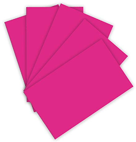 folia 6122/4/23 - Tonkarton 220 g/m², Bastelkarton in pink, DIN A4, 100 Blatt, als Grundlage für zahlreiche Bastelarbeiten
