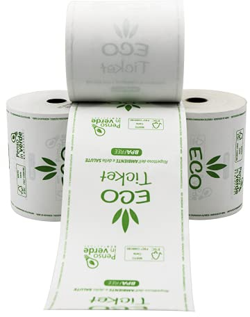Scatola da 30 rotoli termici 80 X 80 X 12,7 - carta termica BPA Free certificata - prodotto marchiato FSC - compatibile con tutti i registratori di cassa (SOLO € 1,75/ ROTOLO + IVA)