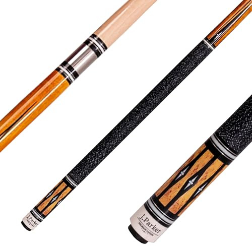 Parker Billardqueue Premium Edition PE-Serie, Profi-Cue, Quick-Joint 12,75 Mehrschicht Leder-Tip, Leinenband, Leder, Optional Extension Carbon 20cm