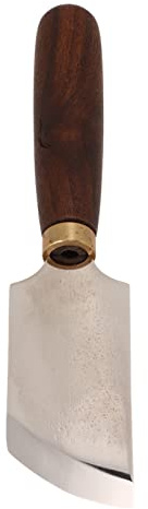 Cuchillo de Artesanía en Cuero con Mango de Madera, Hoja de Acero de Alta Velocidad, Herramienta de Corte para Trabajo en Cuero