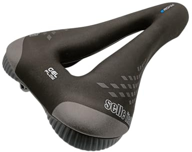 Selle Italia ROAM Gel Flow - Sella per Bicicletta da Uomo, Massimo Comfort, Adatta ad Ebike - Taglia unica, Nero