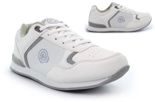 Womens Bowling Shoes Womens Bowling Trainers Ladies Lawn Bowls Trainers Lawn Bowling Shoes Womens Lawn Bowling Shoes Lace Up White 6 UK