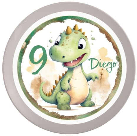 Tortenaufleger Geburtstag Dino #1 Name & Zahl (20cm)