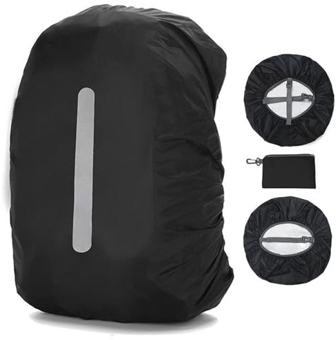 Difistik Waterproof Backpack Cover Rains Backpacks(30-40L), Rucksack Liner Waterproof Rain Cover for Backpack,Adjustable Rucksack Covers For Running, Camping, Traveling