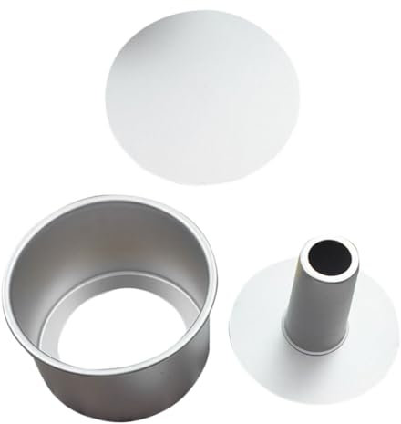 PRETYZOOM Molde Redondo Para Pastel De Molde De Aluminio Fondo Desmontable Pasteles Casa Para Pudín y Tartas
