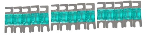 Mikinona 15 Stk anl Sicherung zündschnurr fuseta flachsicherungen kfz Elektronik Sicherung zündschnüre Leistungsfluss Kfz-Verstärker-Sicherungshalter auto sicherung Mini-Anl-Sicherung Green