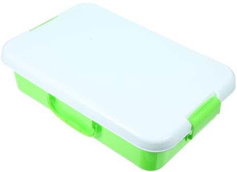 BESTonZON Small Portable Sand Tray with Lid Handle Sand Box for Boys and Girls Indoor Outdoor Storage and Play