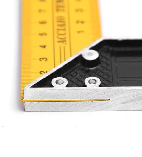 Stainless Steel LSquare Ruler for Woodworking and Leather Craft Precision Measuring Tool for 90 Degree Angles (35cm)