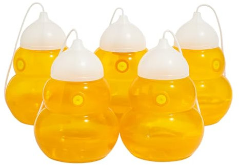 Trampa Avispas Exterior-Avispas Eliminar Exterior-Anti Avispas Exterior-Trampa Avispas-TRAMPAS para Avispas-Avispas-Pack 5 TRAMPAS