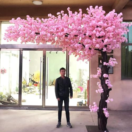 Árboles artificiales de cerezo, plantas decorativas grandes para exteriores, para eventos de boda, fiestas, restaurantes y decoraciones de centros comerciales