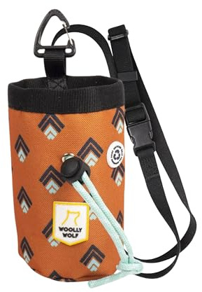 Woolly Wolf Sea to Summit Snack Bag - Nachhaltige Leckerlitasche für Hunde aus recyceltem Material, Praktische Snacktasche mit verstellbarem Hüftgurt