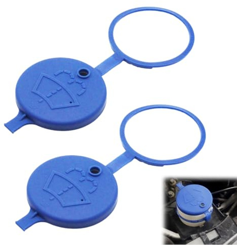 WUSJCOF 2 pièces Bouchon de Réservoir de Lave-Glace, Universel, Compatible avec la plupart des voitures, Couvercle de Réservoir de Liquide de Lavage, Lave Glace Bouchon, Compatible avec 308