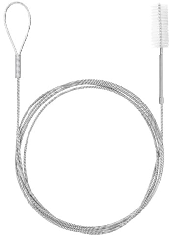 1 PCS Flexible Feeding Tube Cleaning Brush,Drain unblocker Tool,Shower Drain unblocker,Long Thin Cleaning Brush,Pipe Cleaners Plumbing for Refrigerator,Aquarium,Pipe,Kitchen(150CM,White)