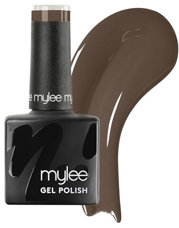 Mylee Gel Nail Polish 8ml [Choco-Latte] - UV/LED Soak-Off Nail Art Manicure | Pedicure for Professional, Salon & Home Use [Autumn/Winter Range] - Long Lasting & Easy to Apply
