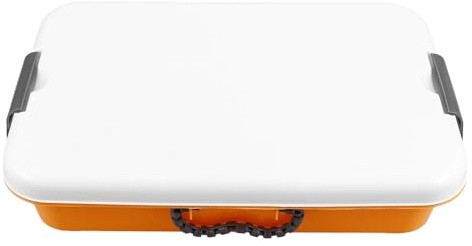 DECHOUS Portable Plastic Sandbox with Lid Handheld Storage Box Multi-use Small Sand Tray for Crafts Organizer Bright Color Storage Bin for Boys