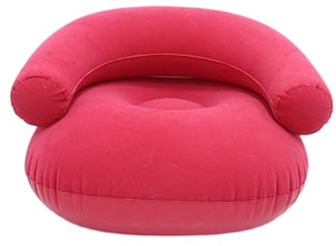 Uppblåsbar soffa för camping, flockad solstol, bärbar uppblåsbar stol med robust material, bekväm luftfylld utomhuslounge för stranden, poolen, arenan, resor, vardagsrum eller sovrumsanvändning