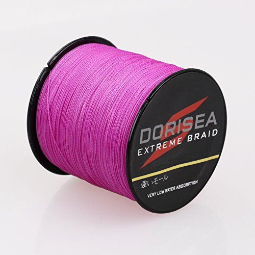 Dorisea Extreme Braid Angelschnur, 100 % PE, geflochten, 90 m - 2187 m, 2,7 - 136 kg, 1000 m, 136 kg, 1,0 mm (8 Stränge))