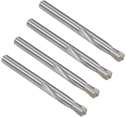sourcing map Cemented Carbide Twist Drill Bits 9mm Metal Drill Cutter for Stainless Steel Copper Aluminum Zinc Alloy Iron 4 Pcs