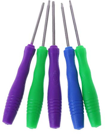 Buwei 5 en 1 Torx Juego de Destornilladores magnéticos Herramientas manuales Reparación Kit Abierto T2 T3 T4 T5 T6