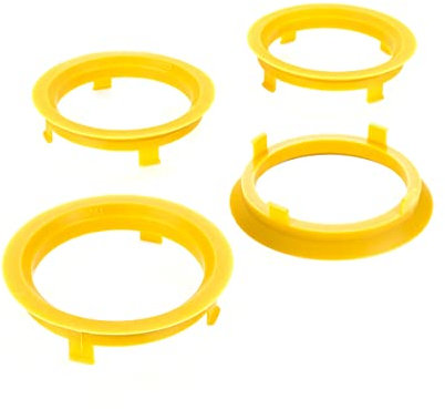 LST 4x Zentrierringe Distanzringe für Alufelgen Ø 60,1 mm - Ø 70,1 mm Gelb