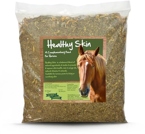 Horse Herbs Healthy Skin 1kg | 100% Natural Skin & Coat Supplement, Burdock, Cleavers, Equine, Pony