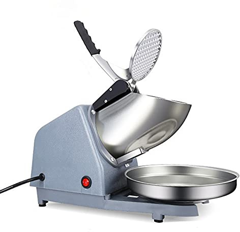 Máquina de Hielo para Romper Cuchillos Doble máquina eléctrica de Cono de Nieve 36 kg trilla máquina de Hielo Comercial y doméstica máquina de Hielo de sombreado casera Gris