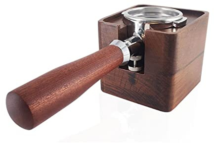 Coffee Tamping Station, Wood Coffee Filter Tamper Stand, Coffee Tamper Holder, Coffee Tamper Mat Stand, Coffee Filter Tamper Holder for 51mm 53mm 54mm Portafilter