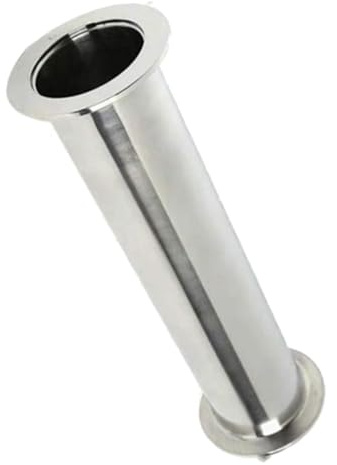 rockible Hygienisches Spulenrohr-Edelstahlrohr, gerades Rohr, Ferrule-Flansch-Rohrverschraubung, 28mm