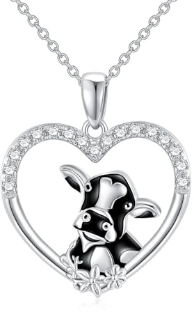 PROESS Collier en argent sterling avec pendentif en forme de rose et fleur de soleil - Collier avec pendentif en cristal - Fée, fleur de lys - Bijoux floraux - Rose, fleur de soleil - Cadeaux pour