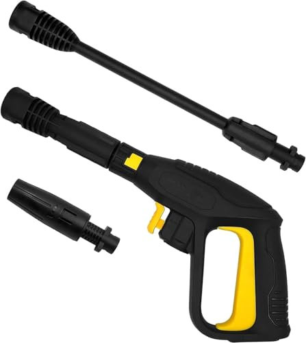 YUET Trigger High Pressure Wash Gun Jet Washer & Extension Wand Kit Quick Connect Release System for Karcher K2 K3 K4 K5 K6 K7 Kärcher Dirt Lance Spray Nozzle Adjustable Cleaning Cleaner Hose 2320 PSI