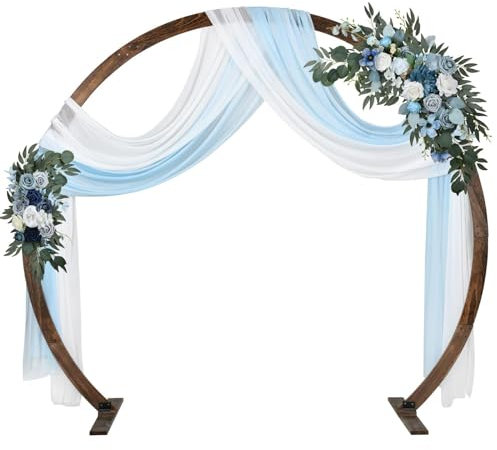 Arche de mariage extérieure pour cérémonie ronde arche de jardin arche de jardin arche en bois pour cérémonie de mariage fête demande en mariage jardin plage et forêt décoration