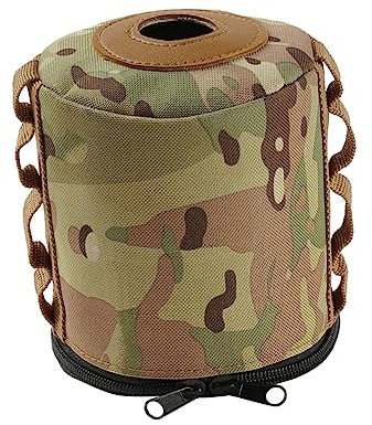 Gatuida Outdoor Camping Gas Canister Bag Gas Tank Protective Sleeve Insulated Storage Cover Large Camouflage
