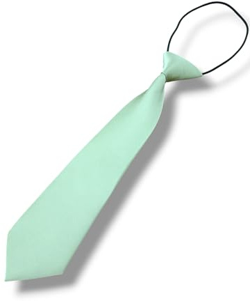 Cravate enfant réglable vert sauge – cravate déjà nouée unie, accessoire élégant garçon cérémonie