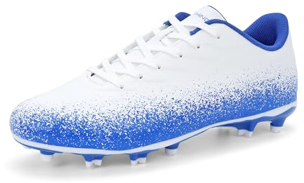 FEETHING Football Boots for Women and Men | Unisex Multi Ground Anti Slip Soccer Cleats with Lightweight Cushioning